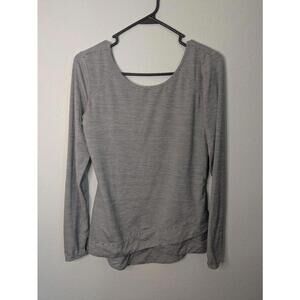 Zella striped exercise shirt- women's small